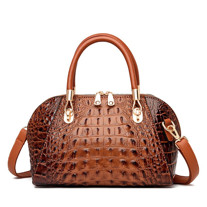 Leather Shell One-shoulder Messenger Women's Handbag - Image 7