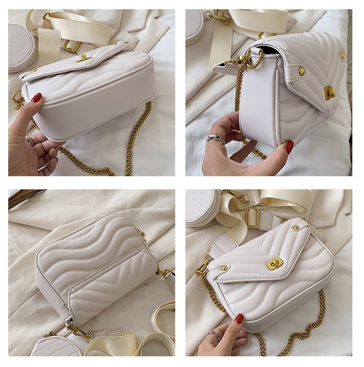 Small Fragrance Style Popular High-End Sense Chain Messenger Bag - Image 3