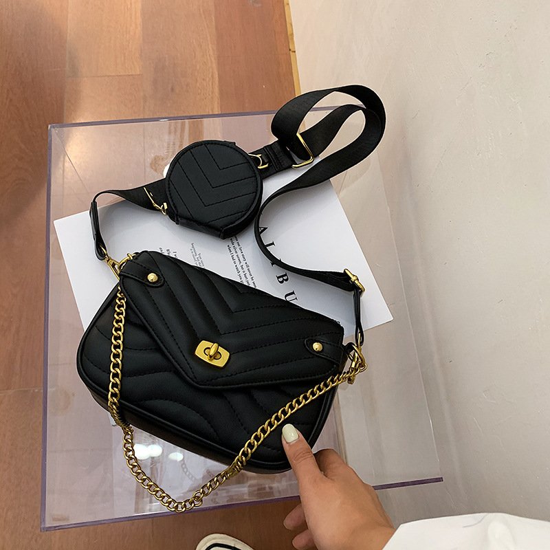 Small Fragrance Style Popular High-End Sense Chain Messenger Bag - Image 4