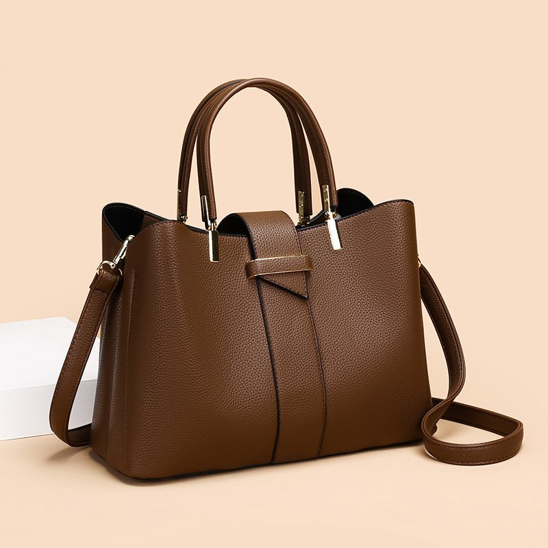 Simple Stylish Retro Womens Handbag With Crossbody Strap - Image 2