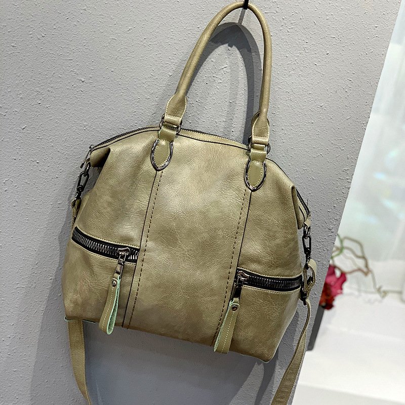 Large-capacity Soft Leather Shoulder Messenger Bag - Image 6