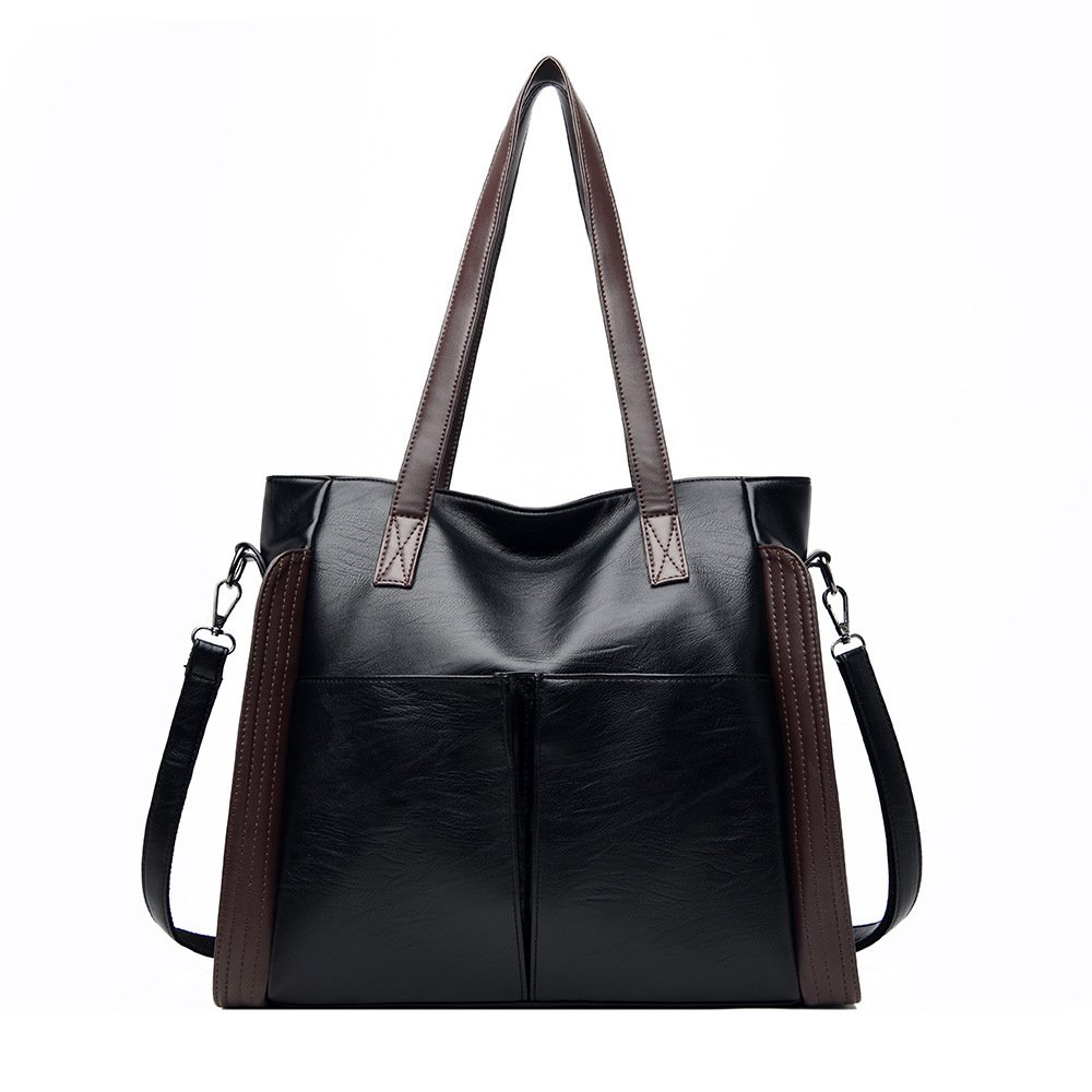 Fashionable Large Capacity Soft Leather Crossbody Bag - Image 6