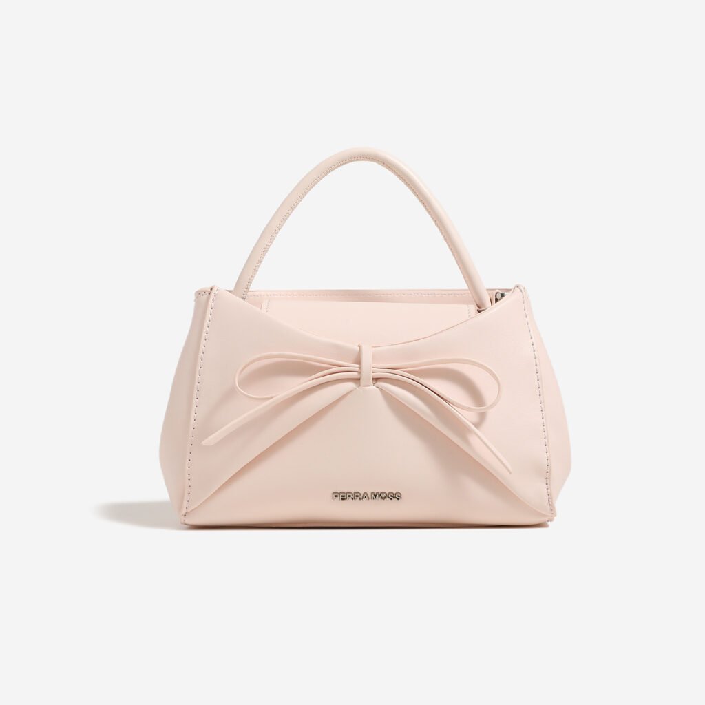 Sweet Girls Bow-Knot Handheld Small Square Bag Womens Shoulder Crossbody