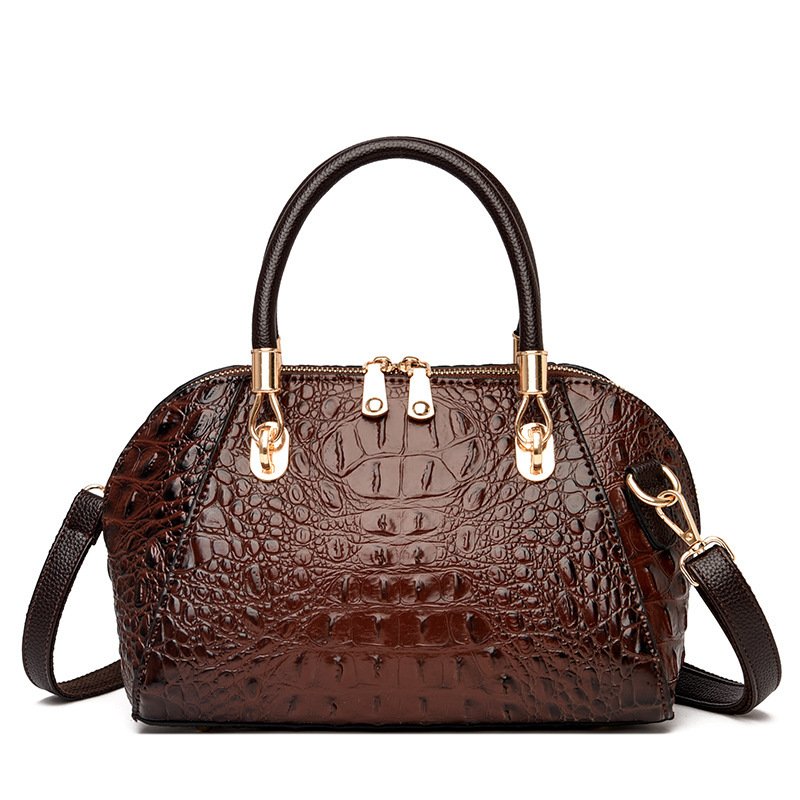 Leather Shell One-shoulder Messenger Women's Handbag - Image 4