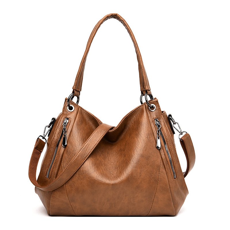 New Spring Large Capacity Soft Leather Mother Crossbody Big Bag - Image 8