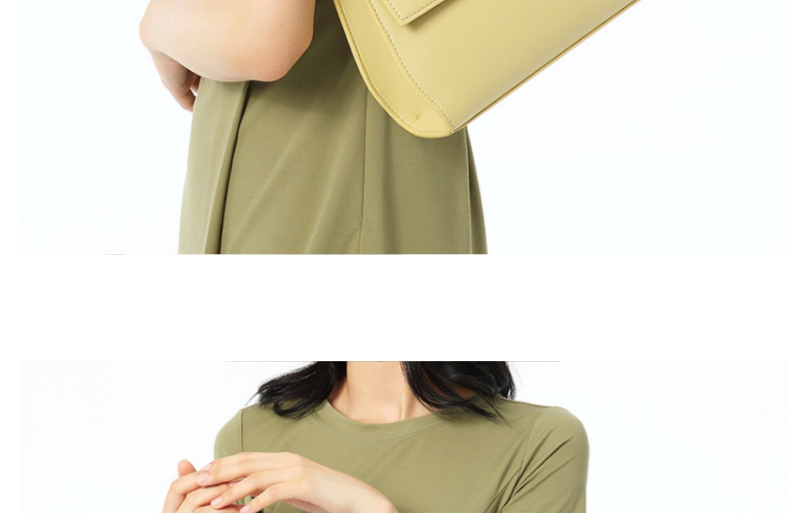 Leather Commuter Versatile One Shoulder Handheld Underarm Bag - Image 4