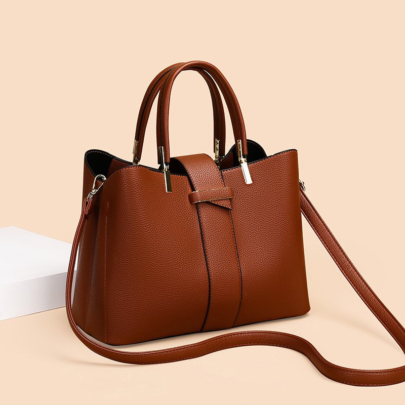 Simple Stylish Retro Womens Handbag With Crossbody Strap - Image 3