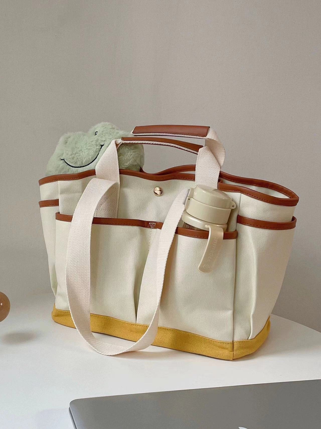 Canvas Bag Large Capacity Multi-compartment Portable - Image 4