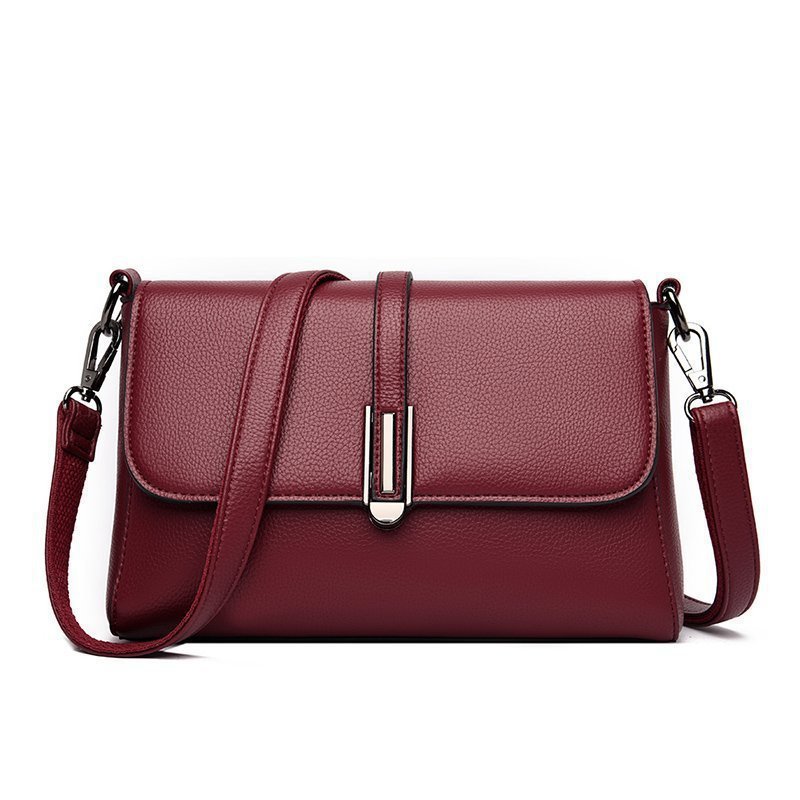Casual PU Microfiber Leather Single Shoulder Crossbody Bag - Image 3