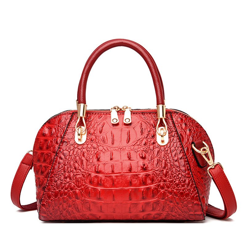 Leather Shell One-shoulder Messenger Women's Handbag - Image 3