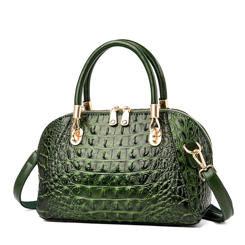 Leather Shell One-shoulder Messenger Women's Handbag - Image 6