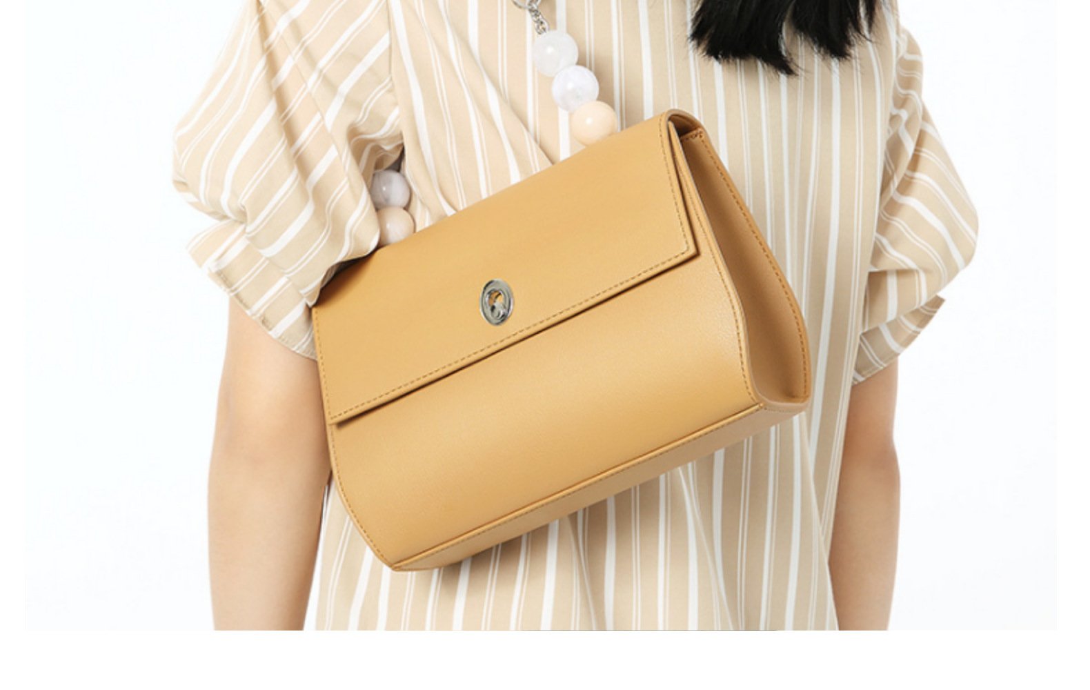 Leather Commuter Versatile One Shoulder Handheld Underarm Bag - Image 3