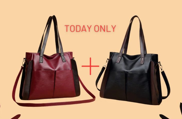 Fashionable Large Capacity Soft Leather Crossbody Bag - Image 4