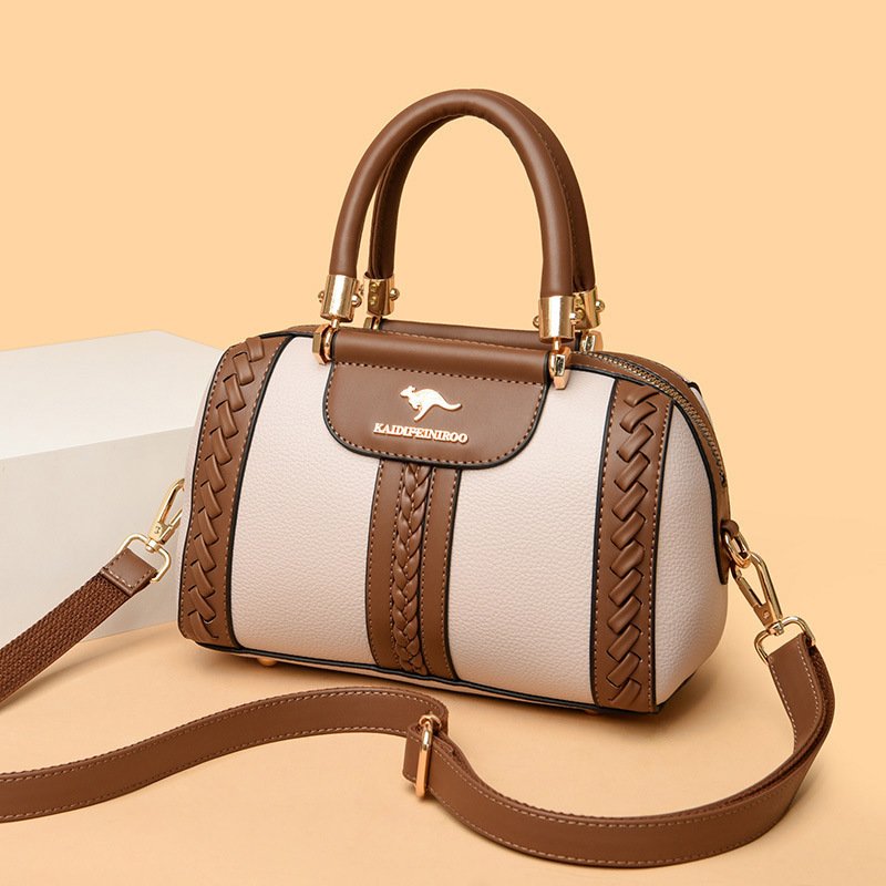 Womens One-shoulder Bag Womens Fashionable Color-block Design - Image 5