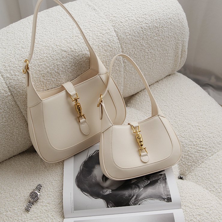 First Layer Cowhide Underarm Bag Shoulder Bag Women''s Bag - Image 5